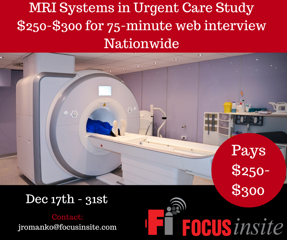 New study on MRI equipment in Urgent Care Centers - $250 ...