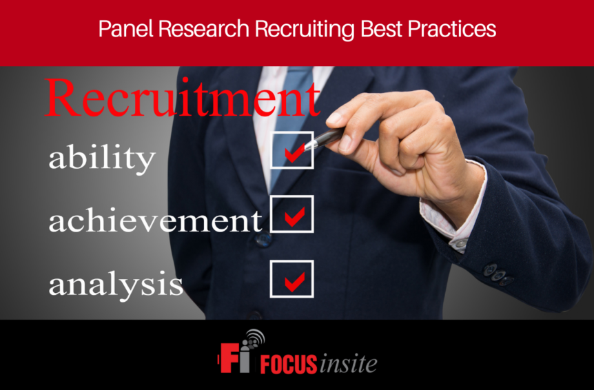 Panel Research Recruiting Best Practices